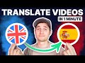 How to Translate Videos in 1 Minute | Online Subtitle Translator