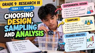 R3T1W4 Design, Sampling & Analysis Grade 9 Research III Term 1 Week 4