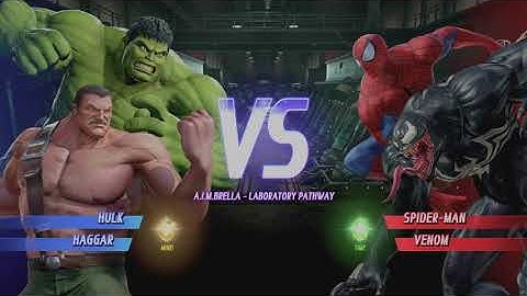 MARVEL VS. CAPCOM: INFINITE - Hulk & Haggar vs Spider-Man & Venom