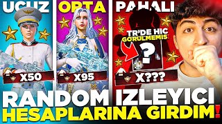 UCUZ ORTA PAHALI RANDOM İZLEYİCİ HESABI❗ ( TR'DE HİÇ GÖRÜLMEMİŞ NADİR SET ÇIKTI❗ 😲 ) - PUBG Mobile
