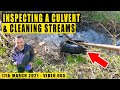 INSPECTING A CULVERT & CLEANING STREAMS - 005 - Clogged Storm Water Drain