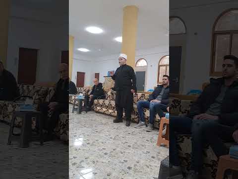 كمال ابراهيم يلقي كلمة في عزاء ابن المغار الحاج أبو بسام عاطف عابد