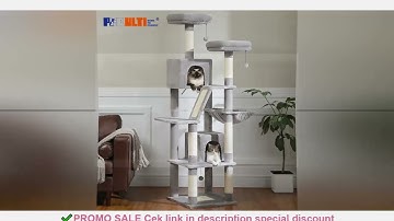 Large Cat Tree Tall Cat Tower for Indoor Cats Multi-Level Plush Cat Condo with Scratching Posts Scra