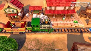 Super Mario Party Jamboree Western Land Luigi Vs Pauline Vs Waluigi Vs Peach