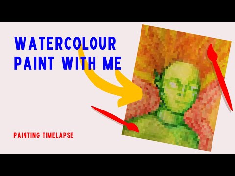 time to jump back into watercolors! | painting timelapse🎨