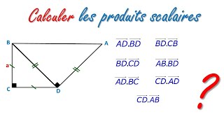 Calcul des produits scalaires