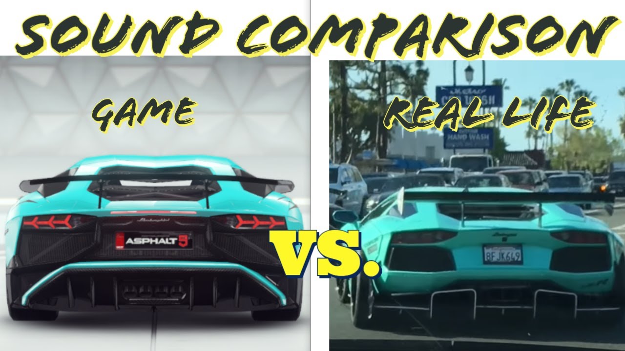 ASPHALT 9 ENGINE/EXHAUST SOUNDS VS. REAL LIFE ENGINE/EXHAUST SOUNDS (Porsche Carrera, Chiron, etc.)