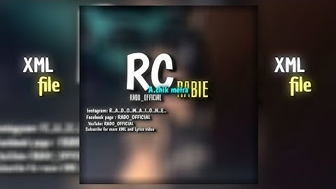 RC Rabie metra//@RCRabieChekamOfficial  // Rado official// XML file Link in discription box 👇💌