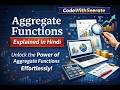 Aggregate Functions SQL in Hindi 🔥 | SUM, AVG, COUNT in One Shot!