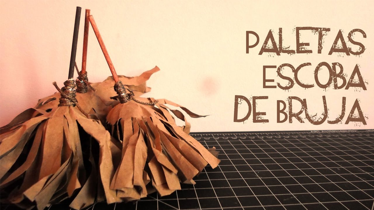 Paletas Escoba de Bruja || Entre Calabazas y Catrinas || (Halloween)