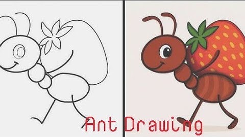 How To Draw An Ant Step By Step 🐜 Ant Drawing Easy