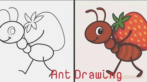 How To Draw An Ant Step By Step 🐜 Ant Drawing Easy