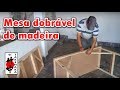 Mesa dobrável de madeira bem rápido e fácil de fazer by Takenaka