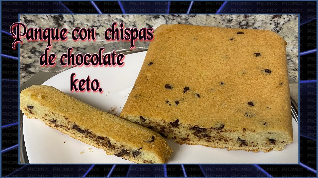 Panque KETO con Harina de Almendras y Chispas de Chocolate / Chocolate