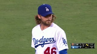 SF@LAD: Fields induces groundout with two on in 8th