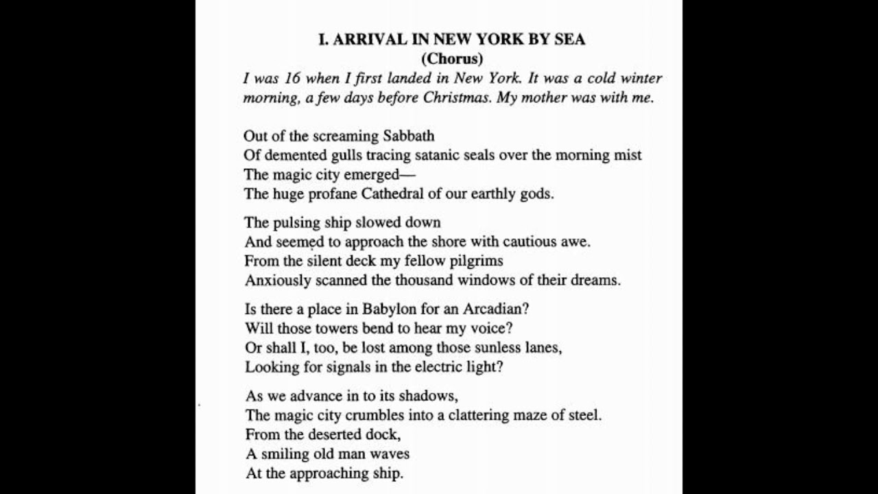 1. Arrival In New York By Sea YouTube