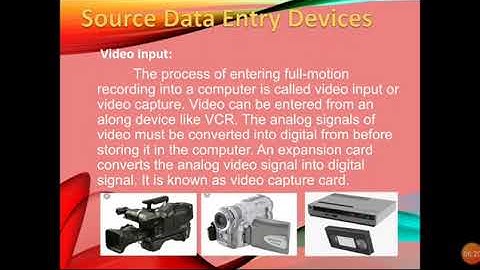 Computer 1st year  Lecture#11 Source data entry devices By Prof  Kashif Abbas