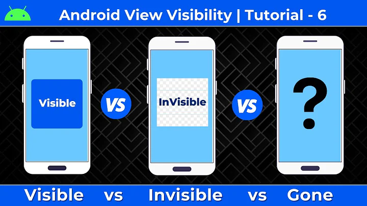 Android view visibility: visible, invisible and gone