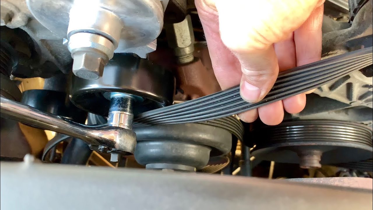 Chevrolet 350 5.7 Belt Tensioner and Pulley Replacement - YouTube.