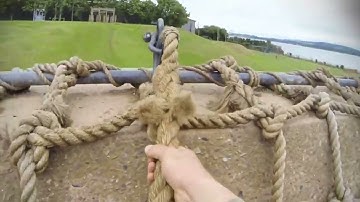 POV Royal Marines Obstacle Course , Tarzan assault course
