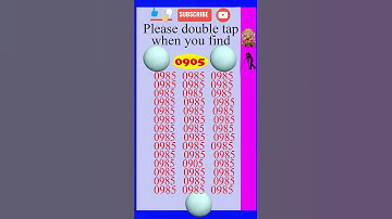 Spot (Find) 0905 in 5 seconds, #observation  #skills , Visual Test,  #search #puzzle #shorts #quiz