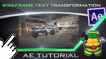Wireframe Text Transformation: After Effects Tutorial