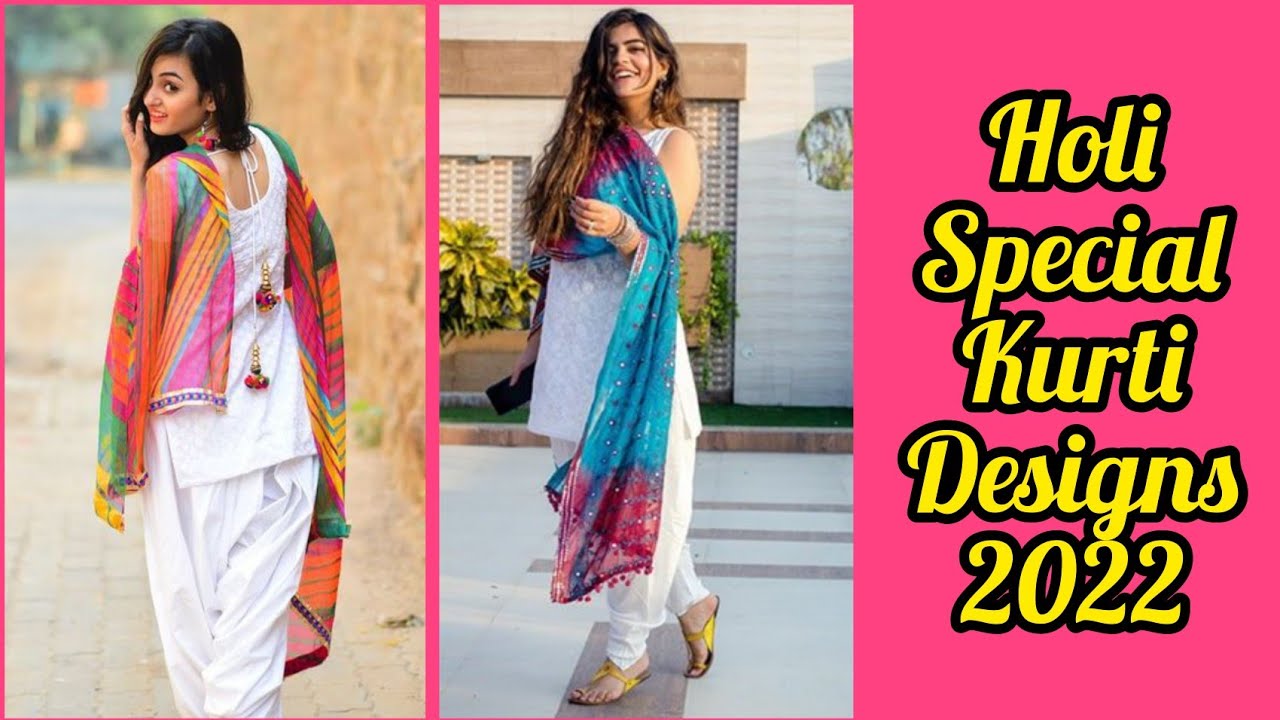Holi special kurti designs for girls 