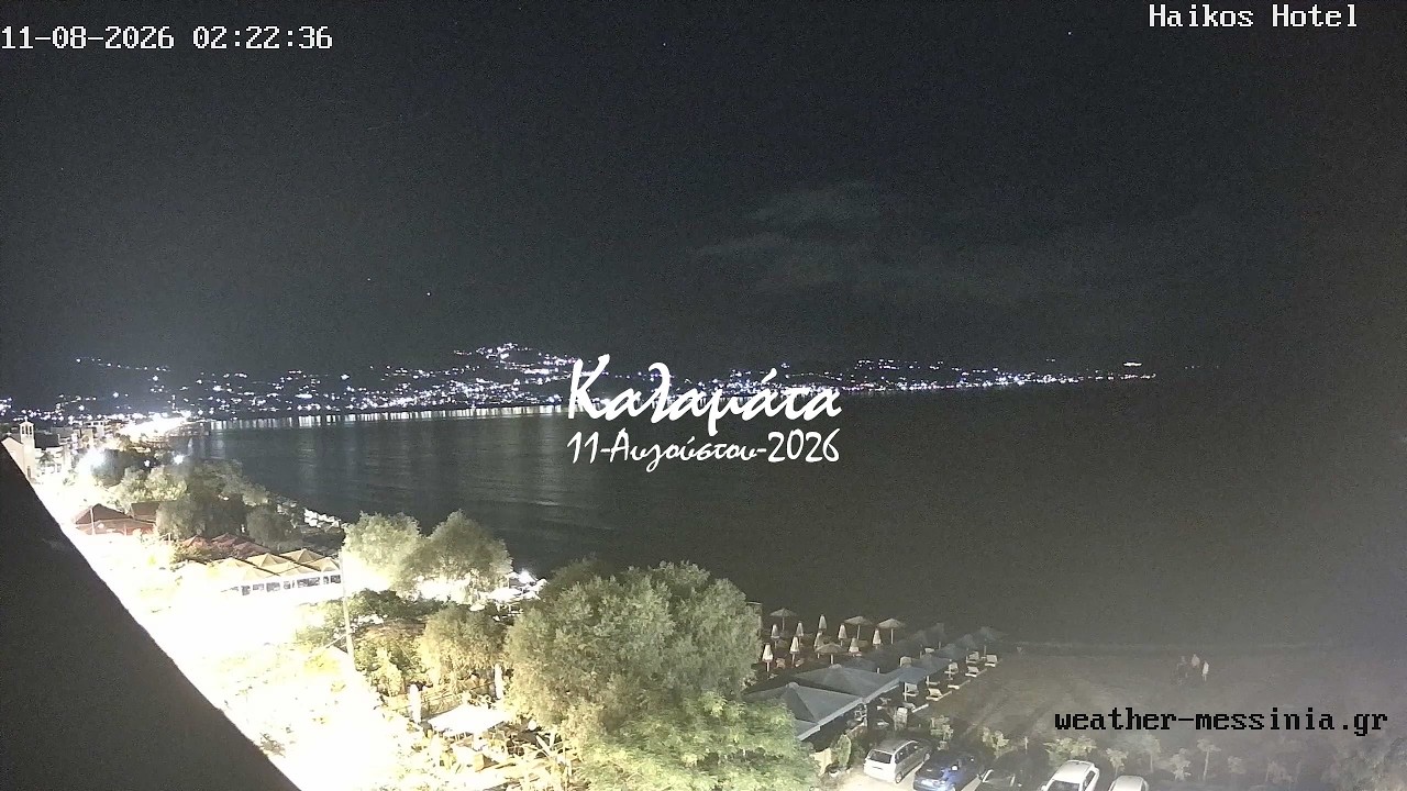 ⛱️ 11-Αυγούστου-2026, Κάμερα Παραλία Καλαμάτας Timelapse, Timelapses.gr 🇬🇷