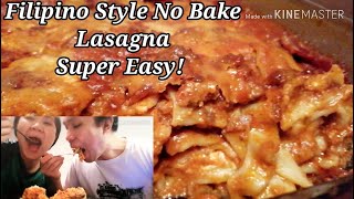 Filipino Style No Bake Lasagna, Super Easy