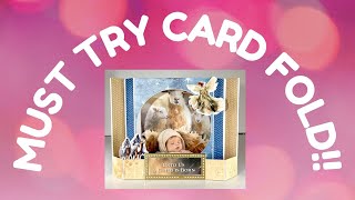 Must Try Card Fold Loads Of Dimension, Folds Flat