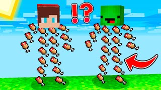 HOW JJ AND MIKEY BECAME FOOD BARS in Minecraft ?! NEW WAY TO USE FOOD BAR WITH MIKEY AND JJ !