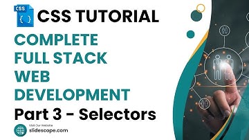 Simple Selectors in CSS - id, class and with name of HTML tag - CSS Tutorial Part 3 - #fullstack