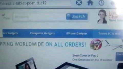 M80005 8 inch Google Android 2.2 Gravity Sensor Tablet