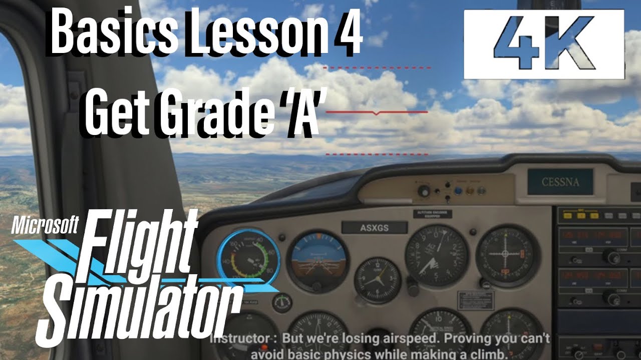 How to get Grade 'A' - Flight Simulator Training Basic Handling 4 ...