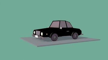 C4D | Low Poly Car