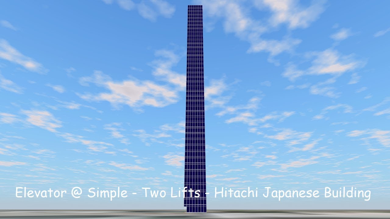 Elevator @ Simple - Two Lifts - Hitachi Japanese Building