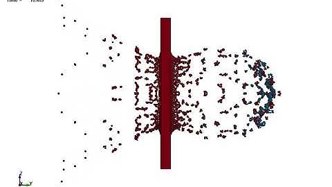 LS-DYNA Examples - Impact of a ball against an aluminium sieve