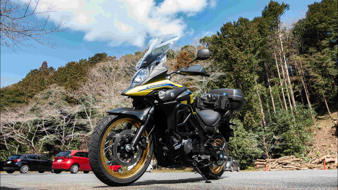 Vスト650　道志みち、細かいコーナーを走るとこんな感じなんですね