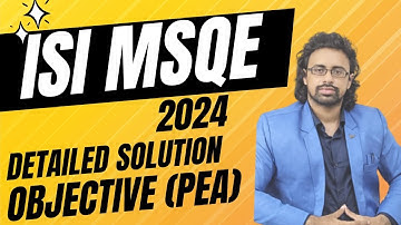 ISI MSQE objective 2024 pea 11 Proper Analysis with detailed discussion