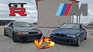 GTR (R32) vs BMW E46 | Whos Faster Episode 2