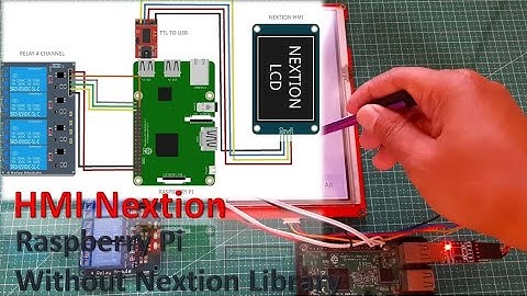 HMI Nextion Raspberry Pi Without Nextion Python Library