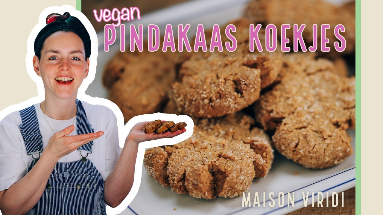 Deze makkelijke en knapperige VEGAN PINDAKAAS KOEKJES zijn echt verslavend lekker!