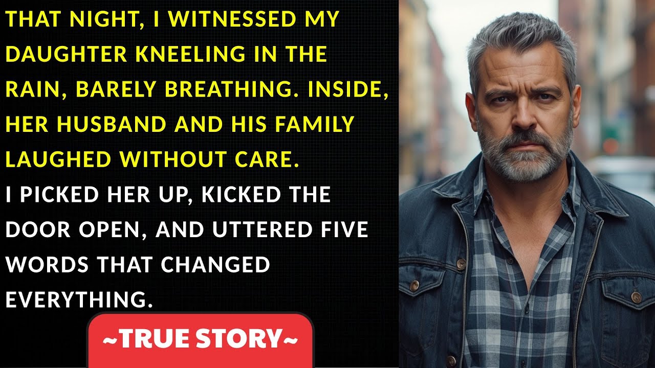 My Son-In-Law Made My Pregnant Daughter Kneel In The Rain Because She Bought A Dress… I Calmly Said…