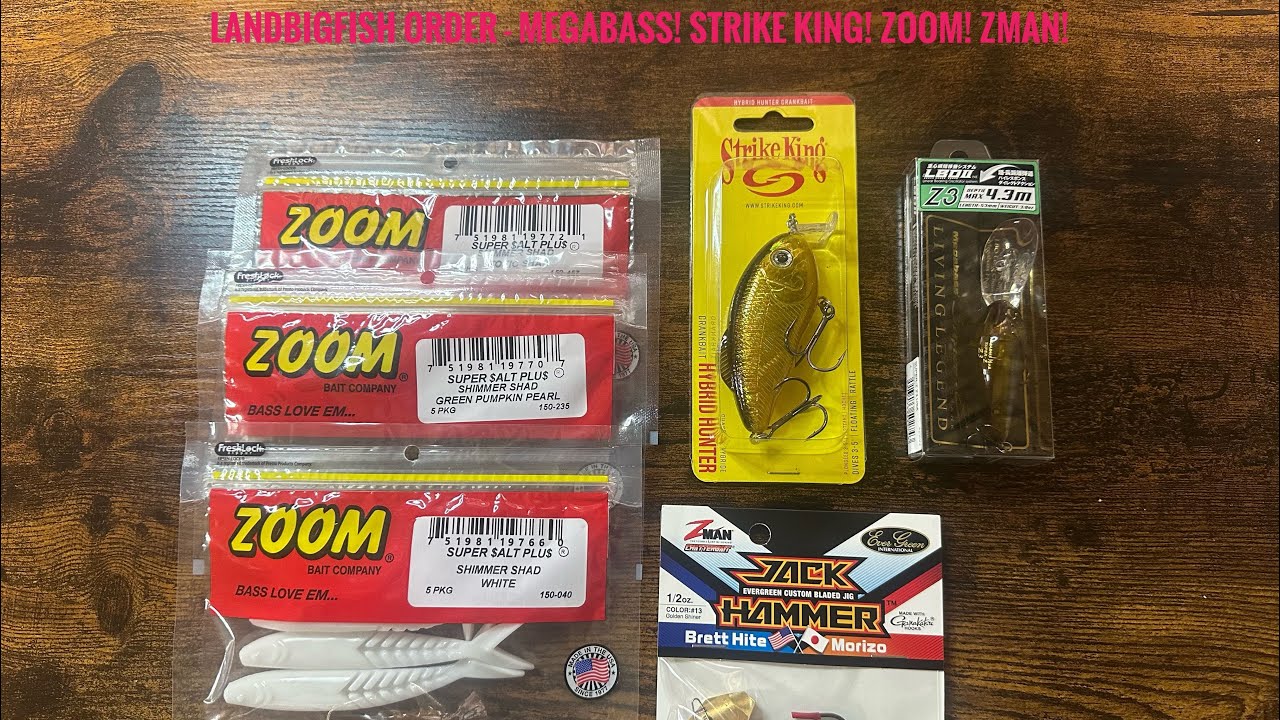 LandBigFish Order – Megabass! Strike King! Zoom! Zman!