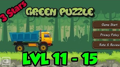 GREEN PUZZLE TRUCK LEVEL 11, 12, 13, 14, 15 | 3 STARS