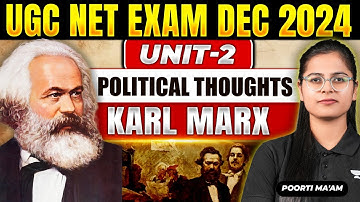 Karl Marx | UGC NET Political Science December 2024 🔥Unit-2 Political Thoughts | By Poorti Ma