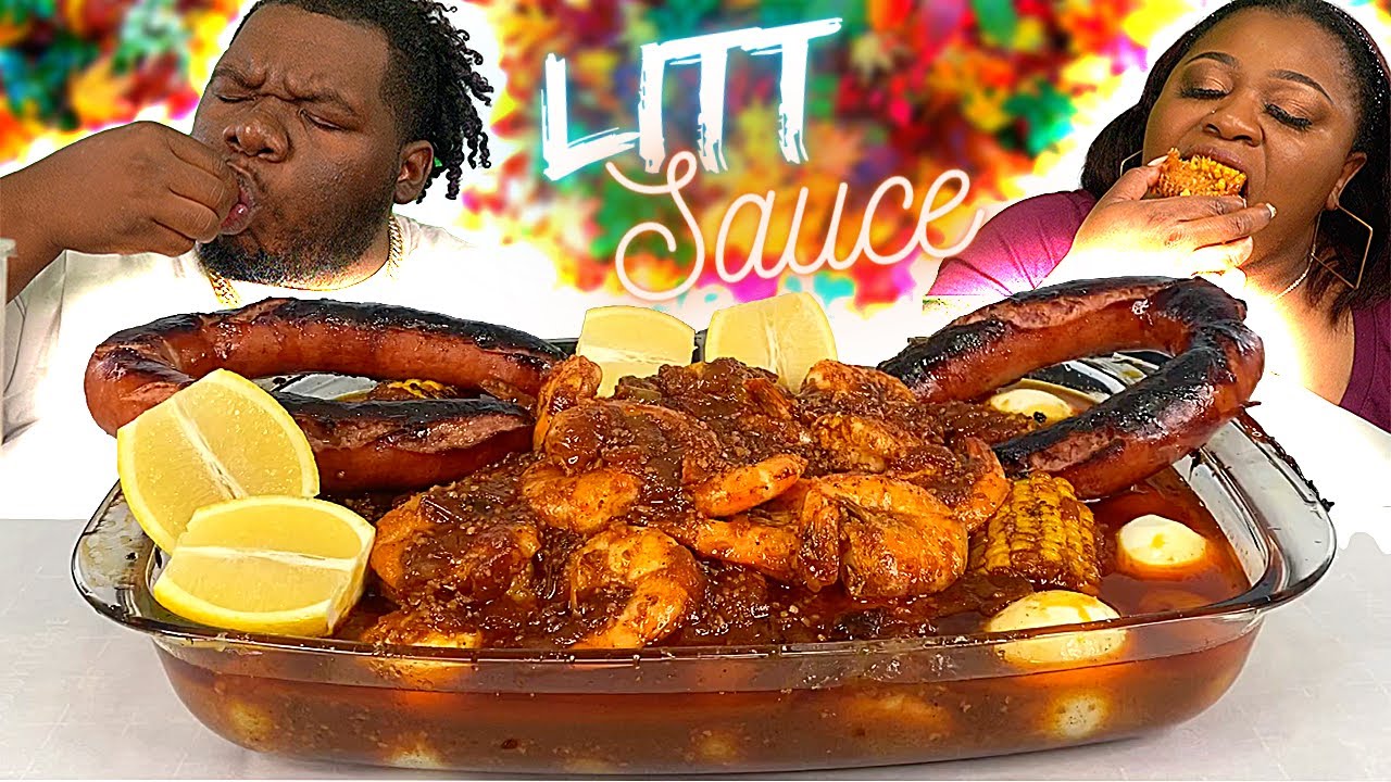 COLOSSAL SHRIMP BOIL IN THE CANNON'S LITT SAUCE!!! | MUKBANG EATING SHOW!!!