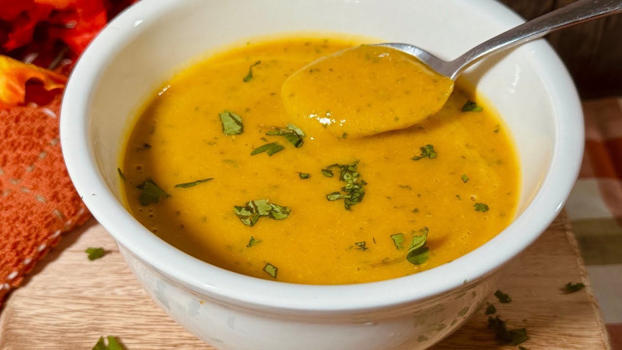 Sopa antiinflamatoria de calabaza 🎃| SIN LACTEOS