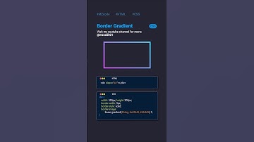 🔥 CSS Border Gradient Tricks #css #cssshorts #coding #shorts #codinglife #webdesign #webdevelopment