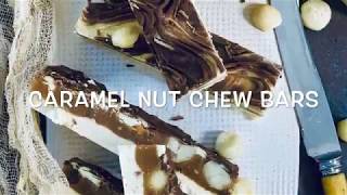 Keto Caramel Nut Chew Bars